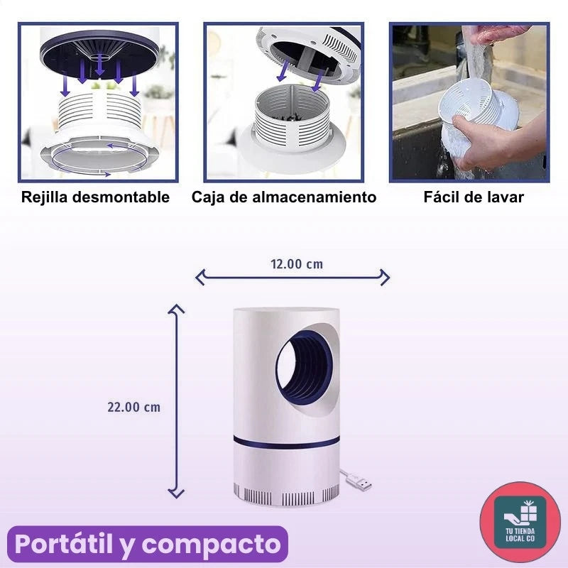 LAMPGUARD® LAMPARA LED MATA MOSQUITOS SEGURA PARA TUS HIJOS Y MACOSTAS