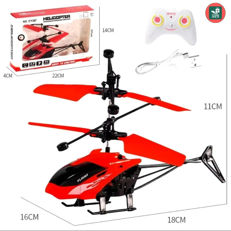 SKYRIDER FLYER™ HELICÓPTERO INTELIGENTE MULTIFUNCIONAL VUELA A CONTROL REMOTO O CON TUS MANOS 🚁🙌🏻🕹️