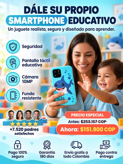 CHILDREN PHONE | Su primer celular educativo para aprender, jugar y explorar con seguridad ante los peligros de las redes sociales.