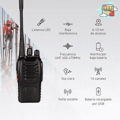 WalkiePro™  Set x 2 (GRATIS 2 Auriculares)