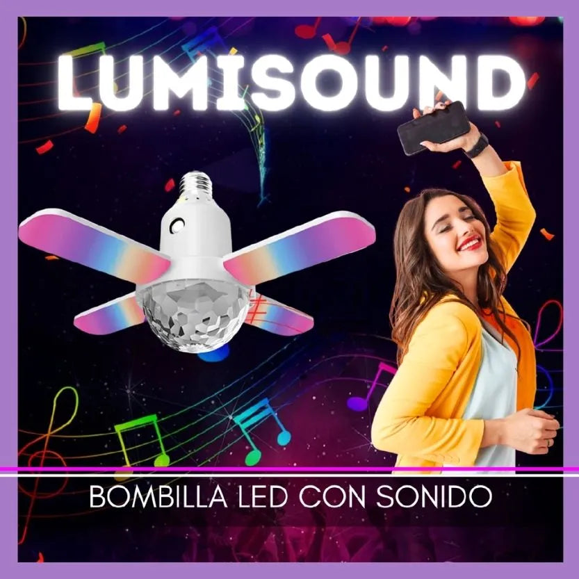 🌟EXCLUSIVO🌟 PARLANTE BLUETOOTH CON LUCES RGB LUMISOUND