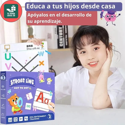 SUPER LIBRO DE ENTRENAMIENTO MÁGICO REUTILIZABLE PARA APRENDER CALIGRAFÍA Y ESTIMULACIÓN DE LA CREATIVIDAD ⭐⭐⭐⭐⭐