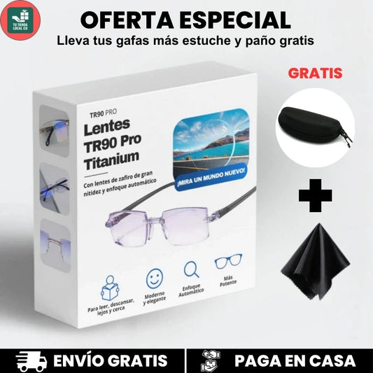 GAFAS MULTIFOCALES INTELIGENTES TR90 CON ZOOM AUTIMATICO, PROTECIÓN DE LUZ AZUL Y EFECTO FOTOCROMÁTICO