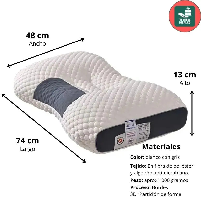 DELUXE ERGONOMIC PLUS Almohada Ortopedica 3d Con Alineación Cervical Perfecta