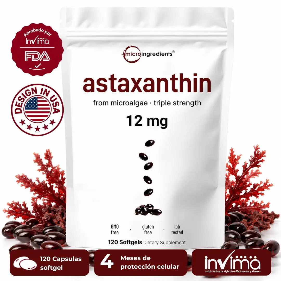 Astaxantina | El poderoso antioxidante anti edad| Protege tus células desde adentro la clave para tu inmunidad de cuerpo.