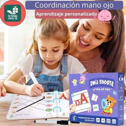 SUPER LIBRO DE ENTRENAMIENTO MÁGICO REUTILIZABLE PARA APRENDER CALIGRAFÍA Y ESTIMULACIÓN DE LA CREATIVIDAD ⭐⭐⭐⭐⭐