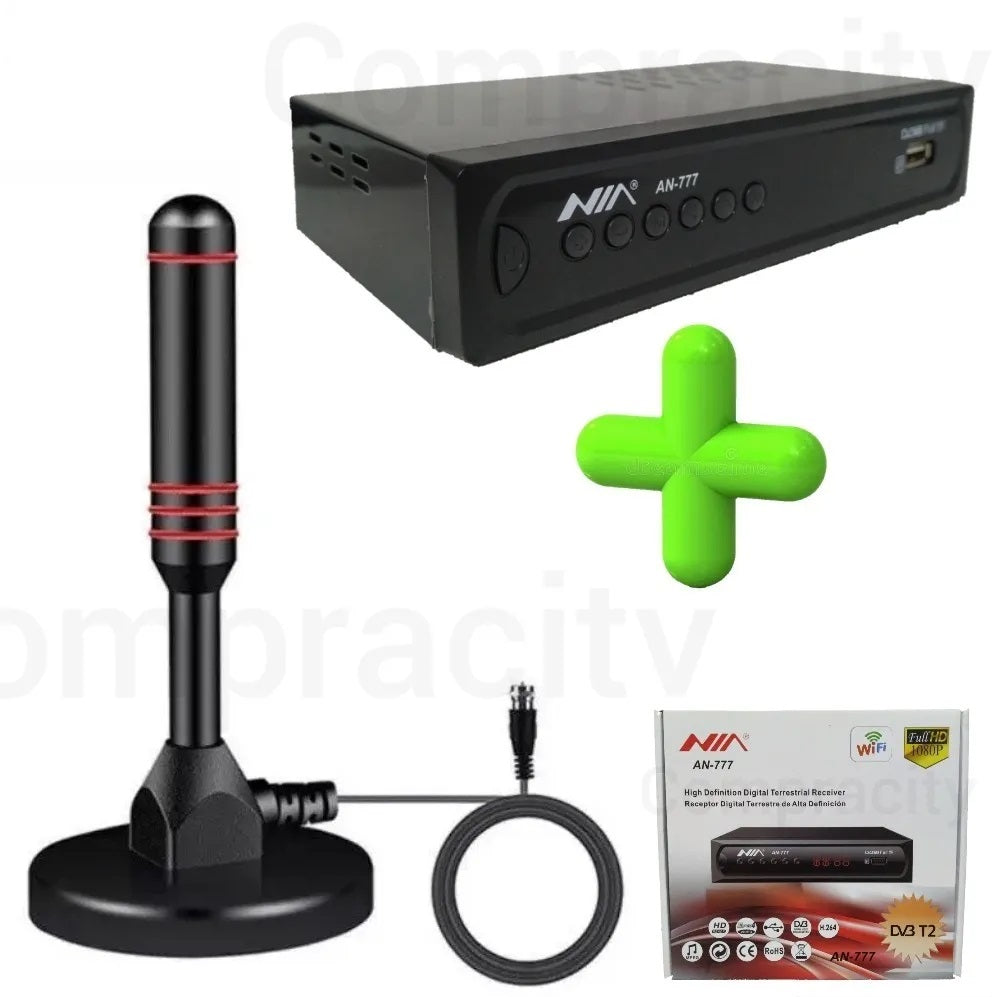 DECODIFICADOR TDT + ANTENA 3 METROS