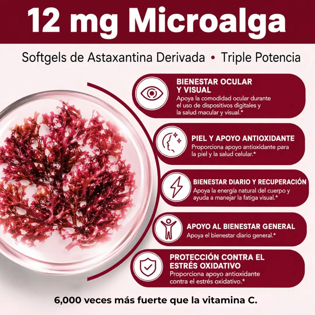 Astaxantina | El poderoso antioxidante anti edad| Protege tus células desde adentro la clave para tu inmunidad de cuerpo.