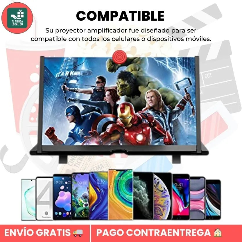 Amplificador de Pantalla 3D HD para Celulares