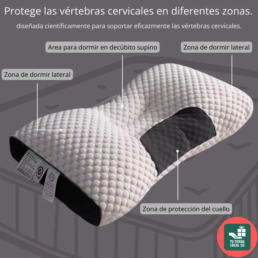 DELUXE ERGONOMIC PLUS Almohada Ortopedica 3d Con Alineación Cervical Perfecta