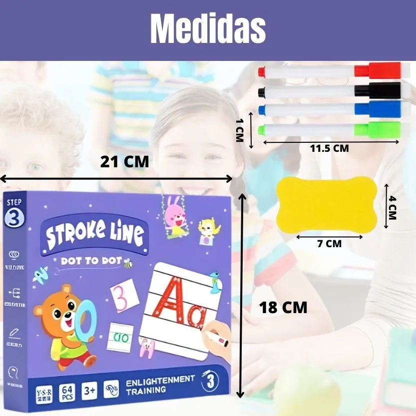 SUPER LIBRO DE ENTRENAMIENTO MÁGICO REUTILIZABLE PARA APRENDER CALIGRAFÍA Y ESTIMULACIÓN DE LA CREATIVIDAD ⭐⭐⭐⭐⭐