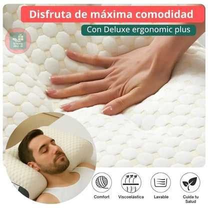 DELUXE ERGONOMIC PLUS Almohada Ortopedica 3d Con Alineación Cervical Perfecta