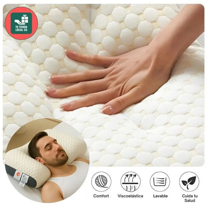 DELUXE ERGONOMIC PLUS Almohada Ortopedica 3d Con Alineación Cervical Perfecta