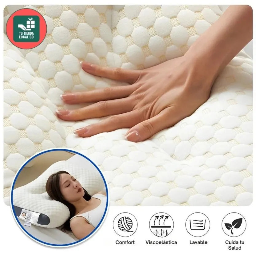 DELUXE ERGONOMIC PLUS Almohada Ortopedica 3d Con Alineación Cervical Perfecta