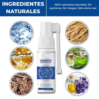 TINNIDROP | SPRAY PARA EL ALIVIO Y LIMPIEZA PROFUNDA DE LOS OÍDOS