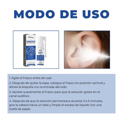 TINNIDROP | SPRAY PARA EL ALIVIO Y LIMPIEZA PROFUNDA DE LOS OÍDOS